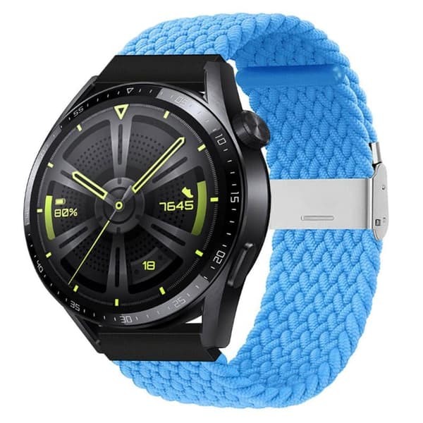 Flettet Elastisk urrem til Huawei Watch GT3 (46mm) - skyblue