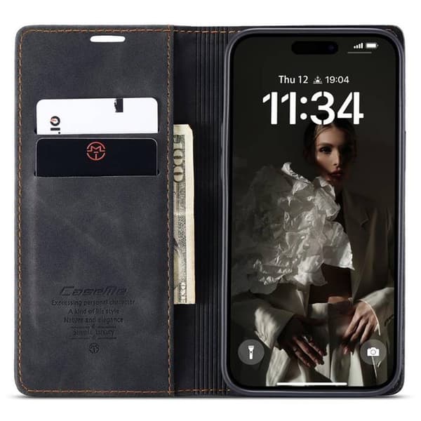 CaseMe mobilcover 013 til Apple iPhone 16 Plus - Sort