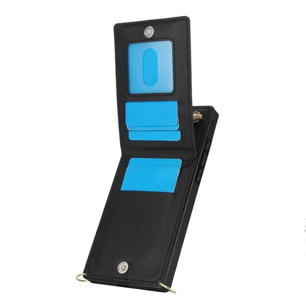 Zipper halskÃ¦de cover til Apple iPhone 16 Plus - Sort