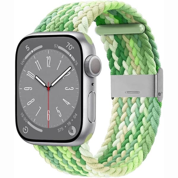 Flettet Urrem til Apple Watch 8 (41mm) - Gradient green