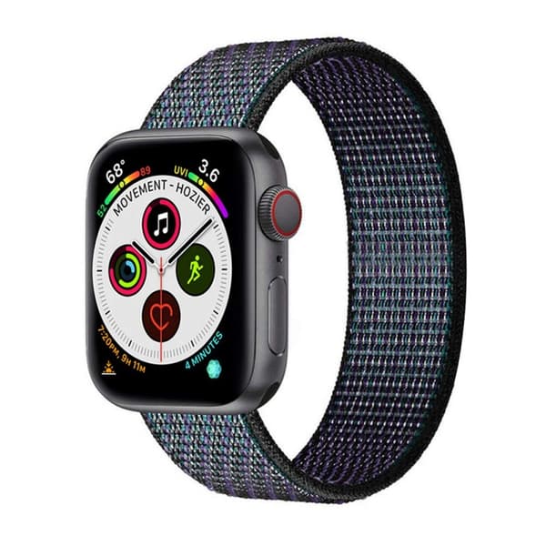 Nylon Urrem til Apple Watch 6 (40mm) - Glowing Grapes