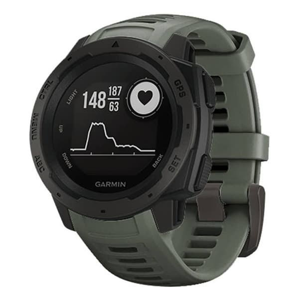 Sport Kellon ranneke Garmin Instinct 2 - tummanvihreÃ¤