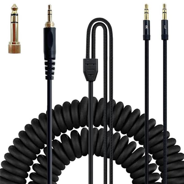 Spiralformet lydkabel til Denon AH-D7100