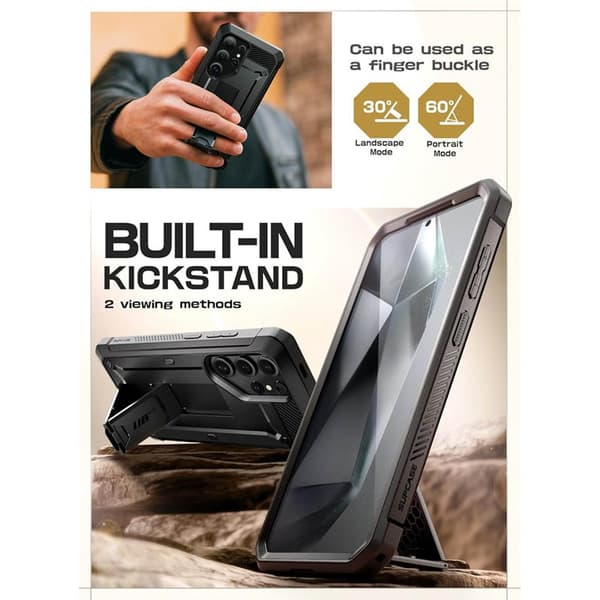 SUPCASE UB Pro 2-set til Samsung Galaxy S25 Ultra - Black