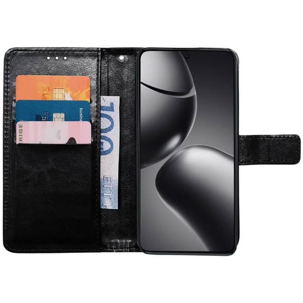 Wallet cover 3-kort til Xiaomi 14T Pro - Sort