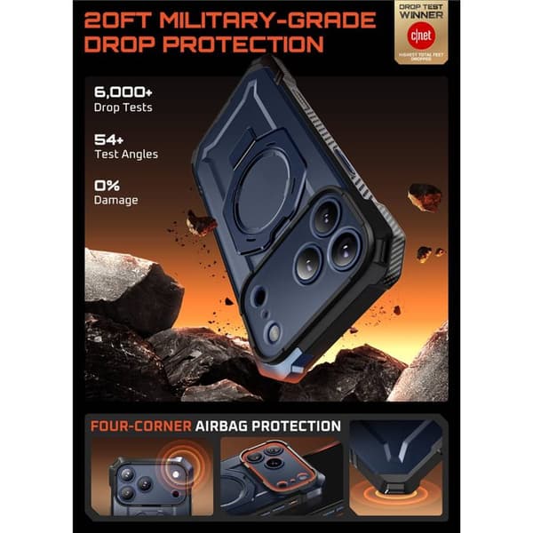SUPCASE UB Grip cover til Apple iPhone 17 Pro - Azure