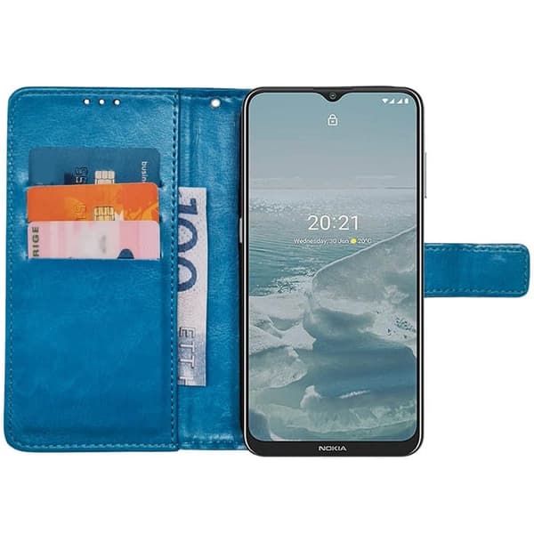 Wallet cover 3-kort til Nokia G20 - Lyseblå