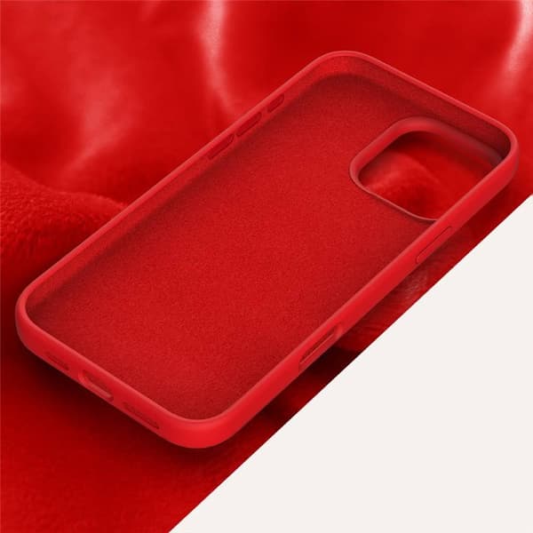 Liquid silikone cover til Apple iPhone 16 Pro - China Red