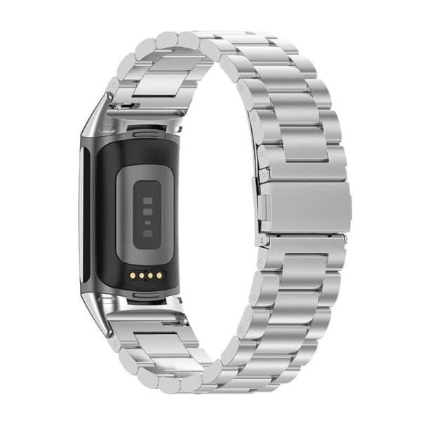 Rustfrit stÃ¥l urrem til Fitbit Charge 5 - sÃ¸lv