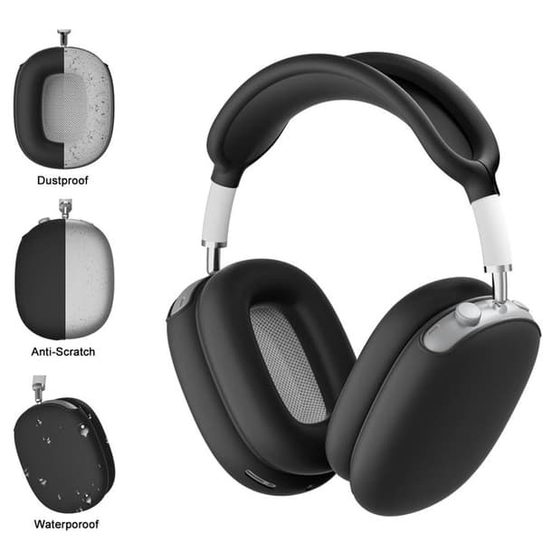 Silikondeksel til Apple AirPods Max hodetelefoner - Black