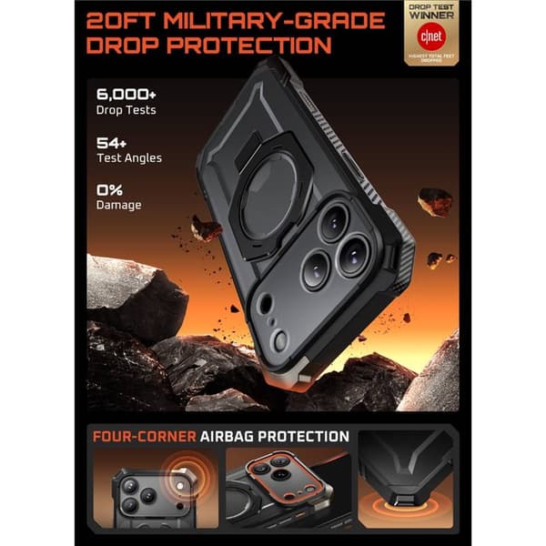 SUPCASE UB Grip deksel til Apple iPhone 18 Pro - Black
