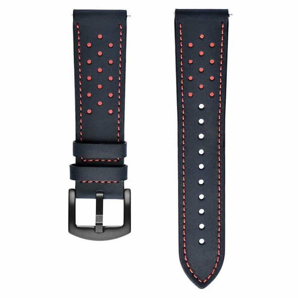 LÃ¦derurrem til Samsung Galaxy Watch Active 2 (44mm) - Sort