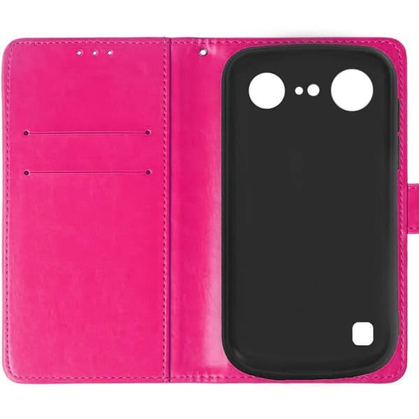 Wallet cover 2-kort til Doro Aurora A11 - Lyserød