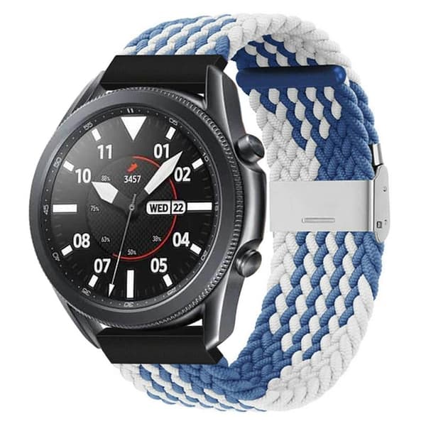 Flettet Elastisk urrem til Samsung Galaxy Watch 3 (45mm) - BlÃ¥h
