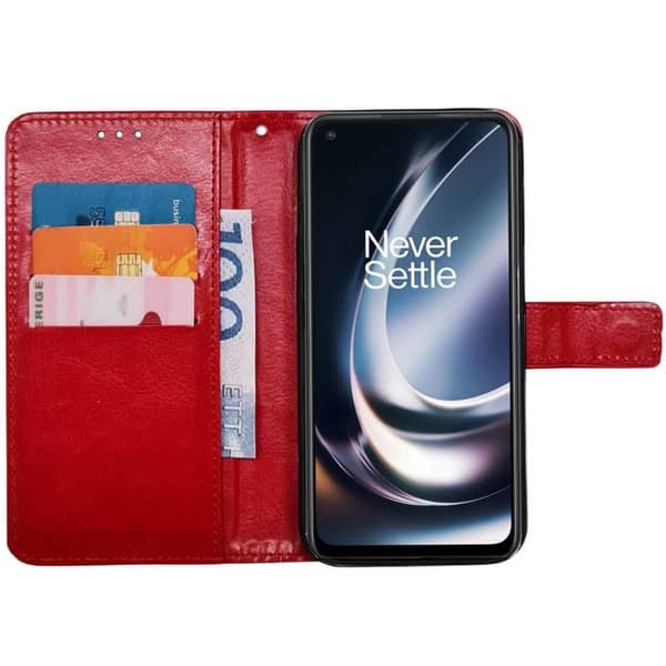 Wallet cover 3-kort til OnePlus Nord CE 2 Lite 5G - Rød
