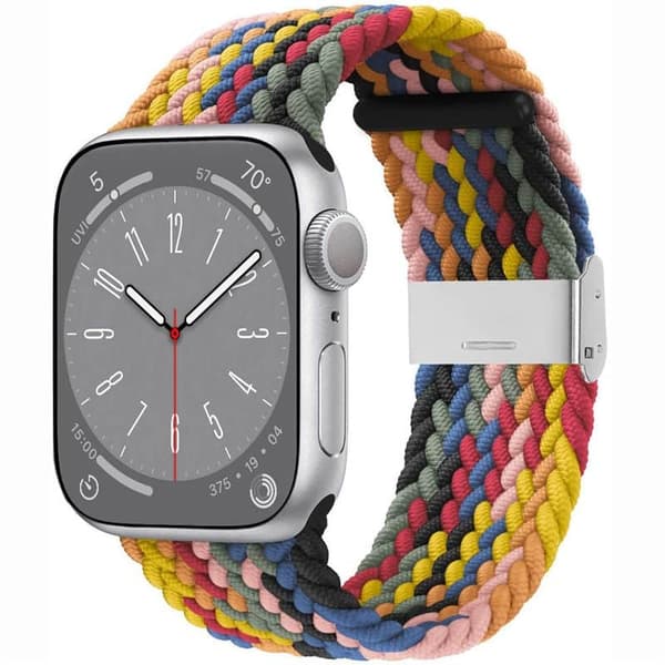 Flettet Urrem til Apple Watch 8 (41mm) - Rainbow