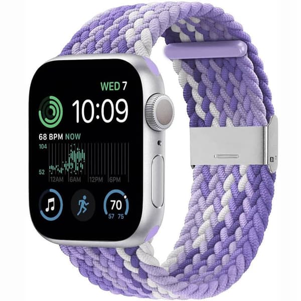 Punottu kellon ranneke Apple Watch SE 2022 (44mm) - Gradient pur