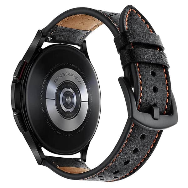 Urremslæder til Samsung Galaxy Watch 5 Pro (45mm) - Sort