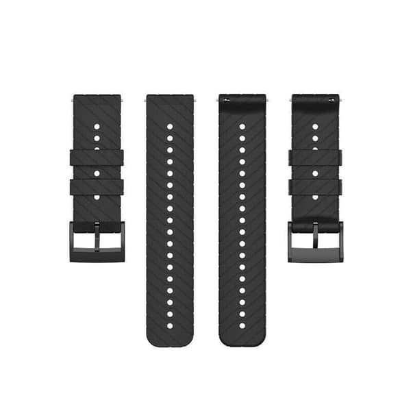 Sport silikone urrem til Suunto 7 - Sort
