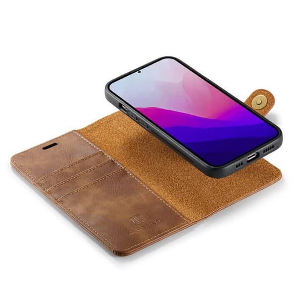 Wallet DG-Ming 2i1 til Apple iPhone 14 Plus - Brun