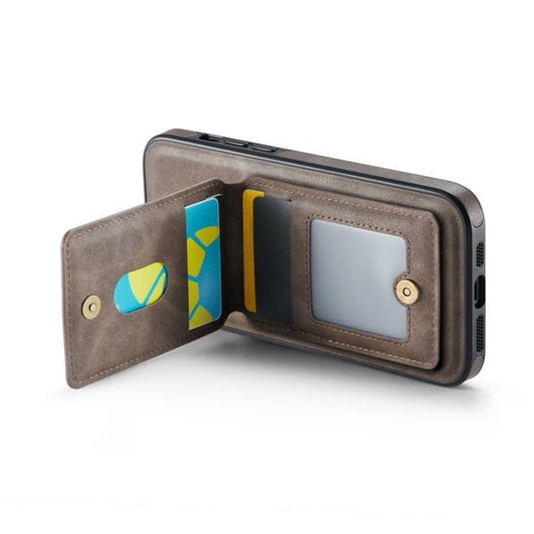 DG-Ming Magking K1 2i1 deksel til Apple iPhone 15 Plus - Coffee