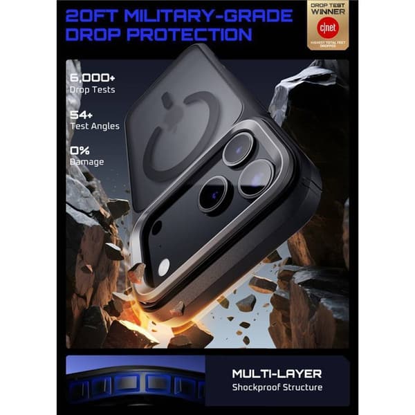 SUPCASE UB Mag deksel til Apple iPhone 17 Pro Max - Black