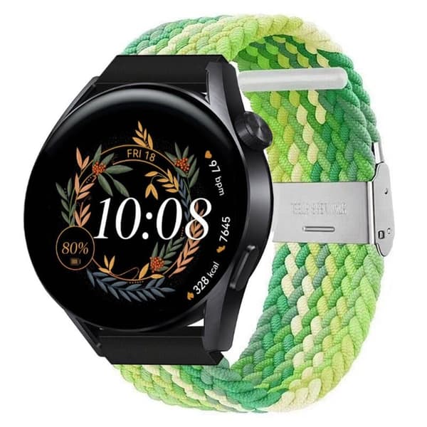 Flettet Elastisk urrem til Huawei Watch GT3 (42mm) - Gradientgre