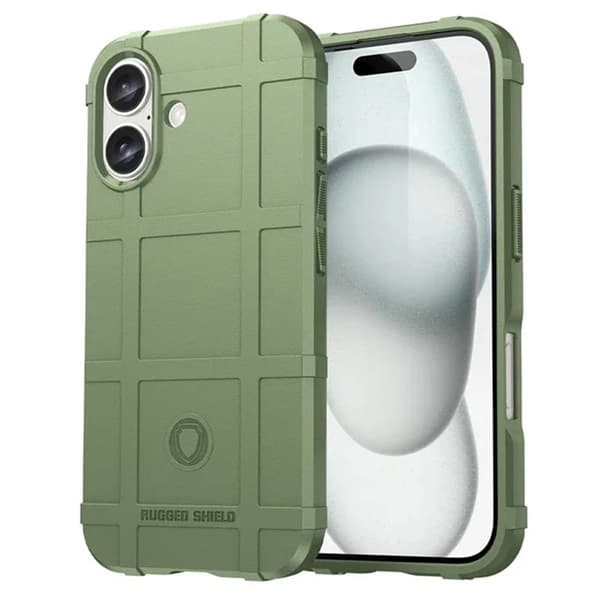 Rugged Shield cover til Apple iPhone 16 Plus - Army