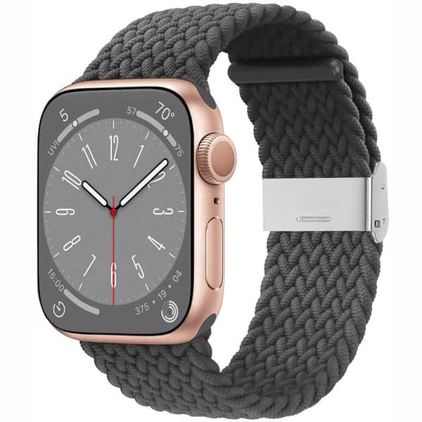 Flettet Urrem til Apple Watch 9 (41mm) - Skygrey