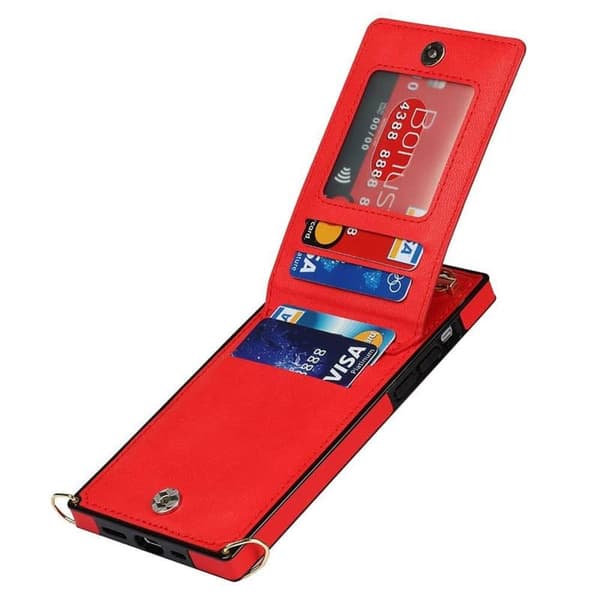 Zipper necklace case till Apple iPhone 14 Plus - RÃ¶d