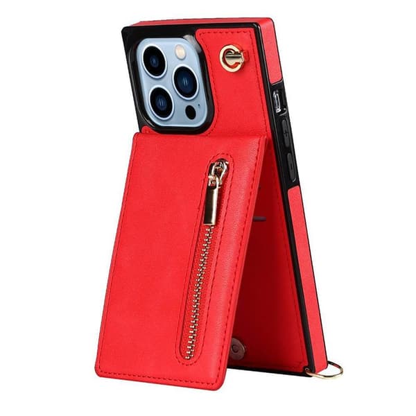 Zipper necklace case till Apple iPhone 15 Pro Max - RÃ¶d