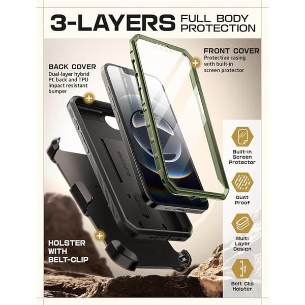 SUPCASE UB Pro cover til Apple iPhone 16e - Guldan