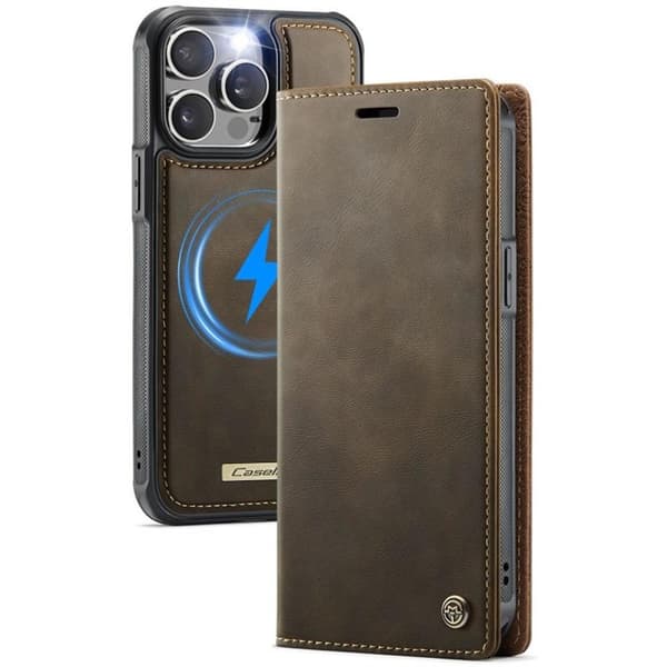 CaseMe mobildeksel C49 2i1 til Apple iPhone 13 Pro – Coffee