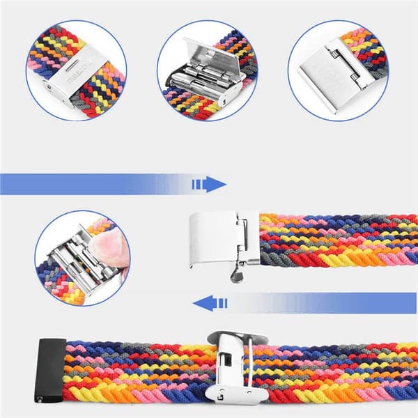 Punottu kellon ranneke Apple Watch 6 (44mm) - Gradient grey