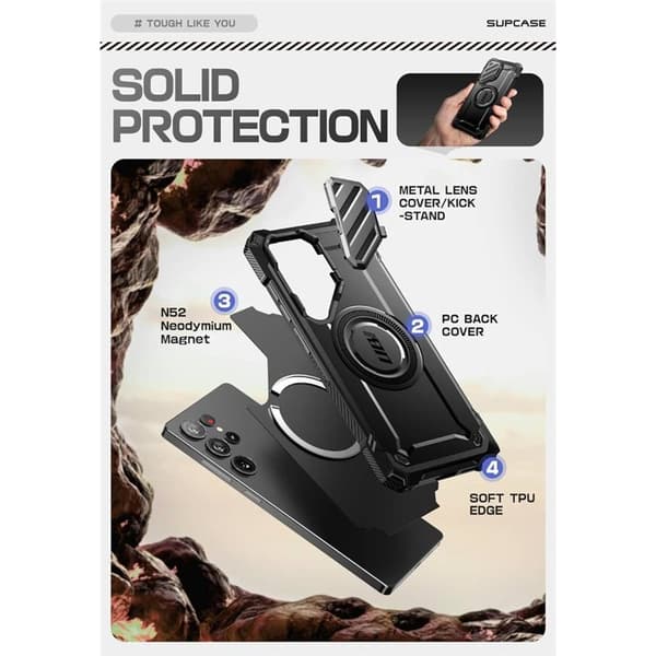 SUPCASE UB Mag XT cover til Samsung Galaxy S25 Ultra - Sort