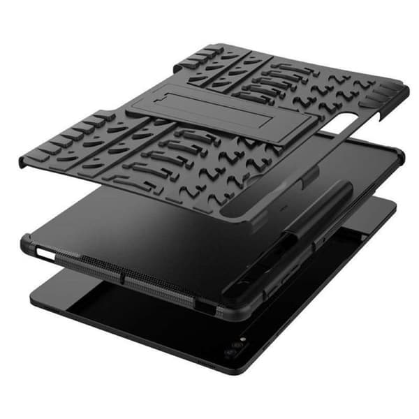 Tabletcover med stativ til Samsung Galaxy Tab S7 FE - Sort