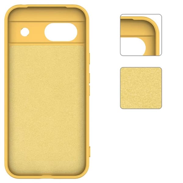 Liquid silikone cover til Google Pixel 8a - Gul