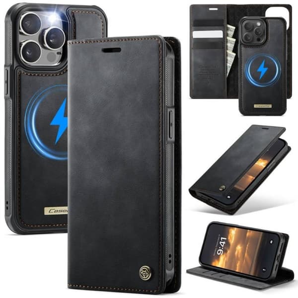 CaseMe mobildeksel C49 2i1 til Apple iPhone 15 Pro Max – Onyx