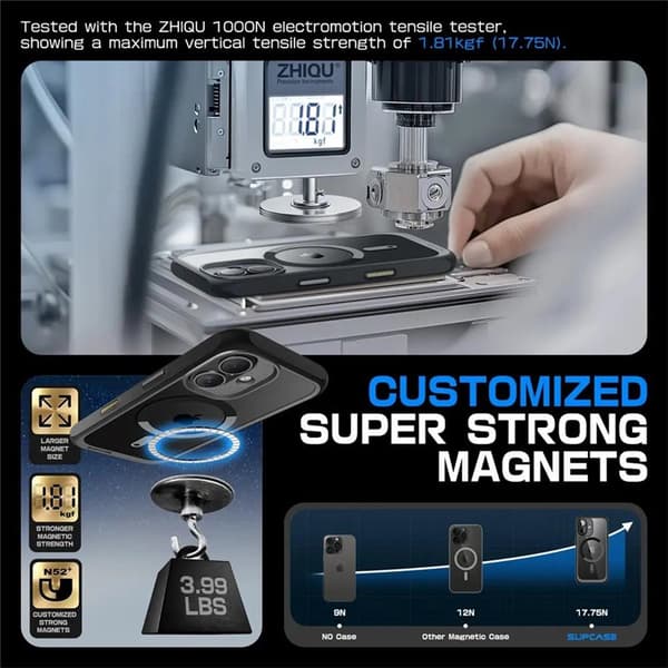 SUPCASE UB Mag cover til Apple iPhone 16 - Sort