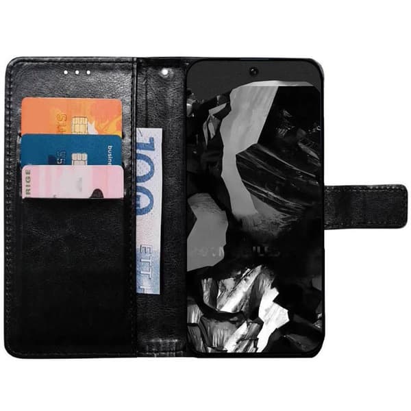 Wallet cover 3-kort til Google Pixel 9 - Sort