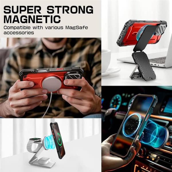 SUPCASE UB Mag XT cover til Apple iPhone 16 Pro Max - Ruddy