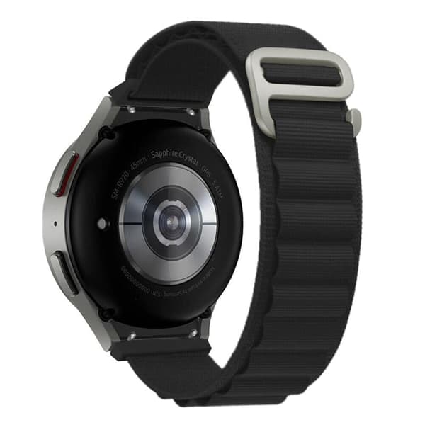 Artic nylon urrem til Samsung Galaxy Watch 5 Pro (45mm) - Sort