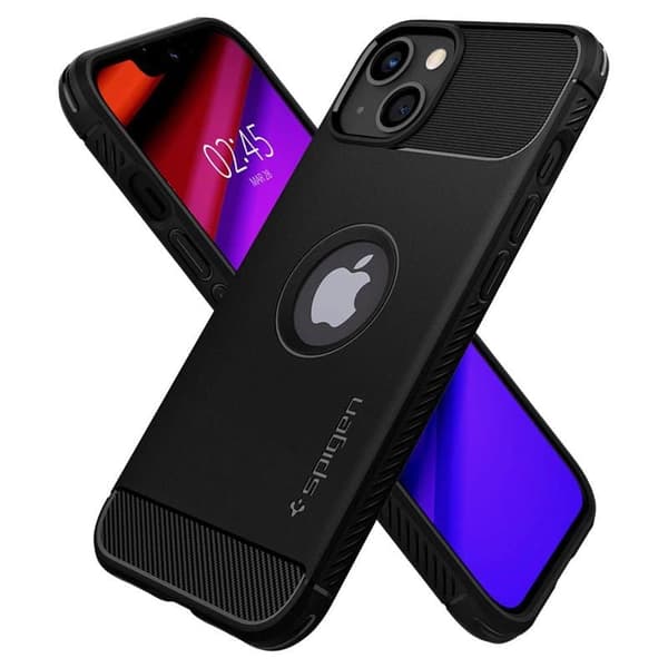 Spigen Rugged Armor deksel til Apple iPhone 13 - Svart
