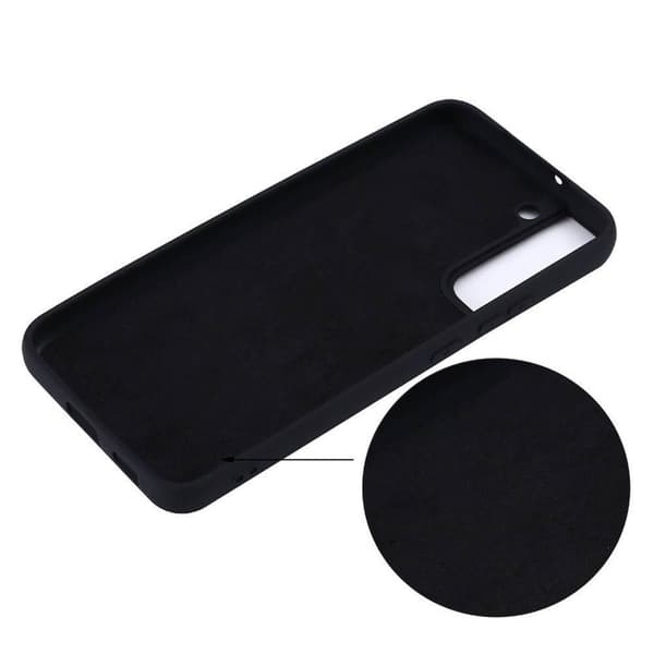 Liquid silikone cover til Samsung Galaxy S22 Plus - Sort