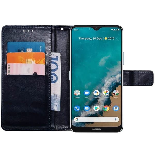 PlÃ¥nboksfodral 3-kort till Nokia G50 - MÃ¶rkblÃ¥