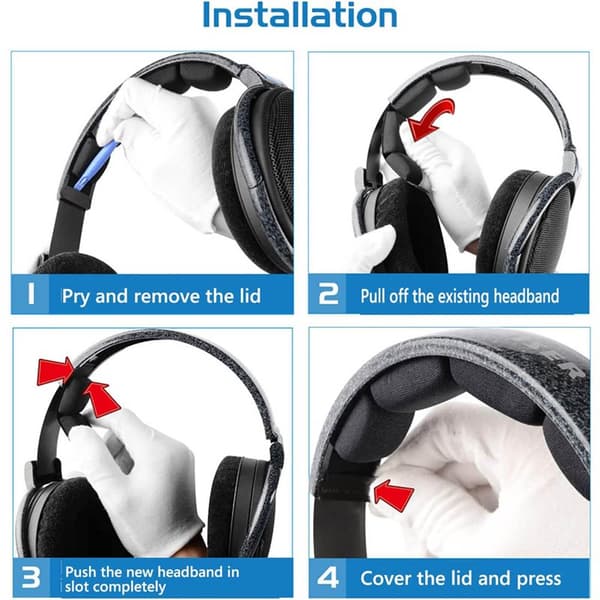 Hodebøylebeskyttelse til Sennheiser HD580 – Svart