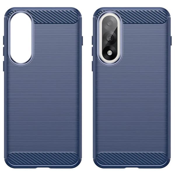 Børstet silikone cover til OnePlus Nord 5 - Blå