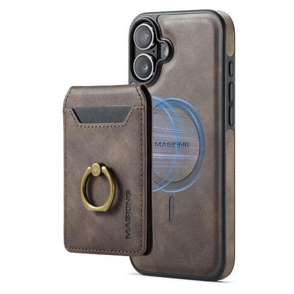 DG-Ming Magking K1 2i1 deksel til Apple iPhone 16 Plus - Coffee