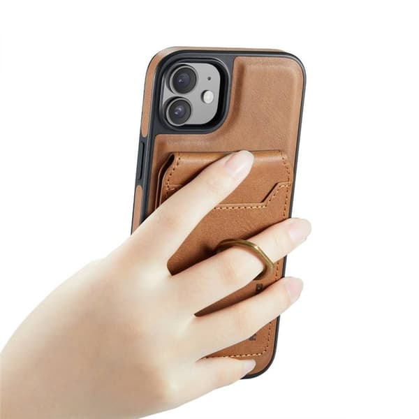 DG-Ming Magking K1 2i1 deksel til Apple iPhone 12 - Brun