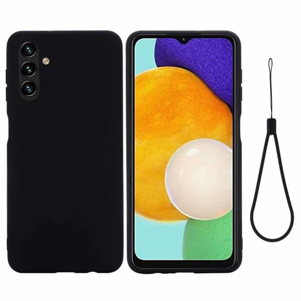 Liquid silikone cover til Samsung Galaxy A55 - Sort
